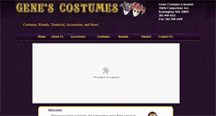 Desktop Screenshot of genescostumes.net